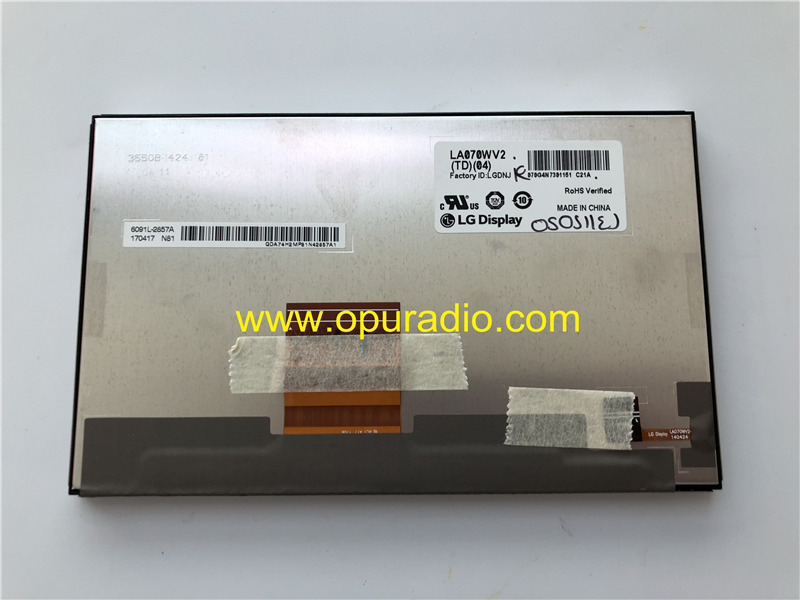 LG Display LA070WV2(TD)(04) Screen for 2014-2016 Toyota Sienna Tundra Tacoma Prius car navigation Audio