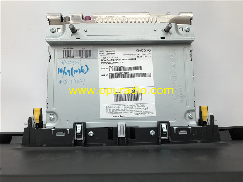 96160S9000 Radio for 2018 2019 KIA Telluride Car Media HYUNDAI MOBIS SiriusXM Carplay