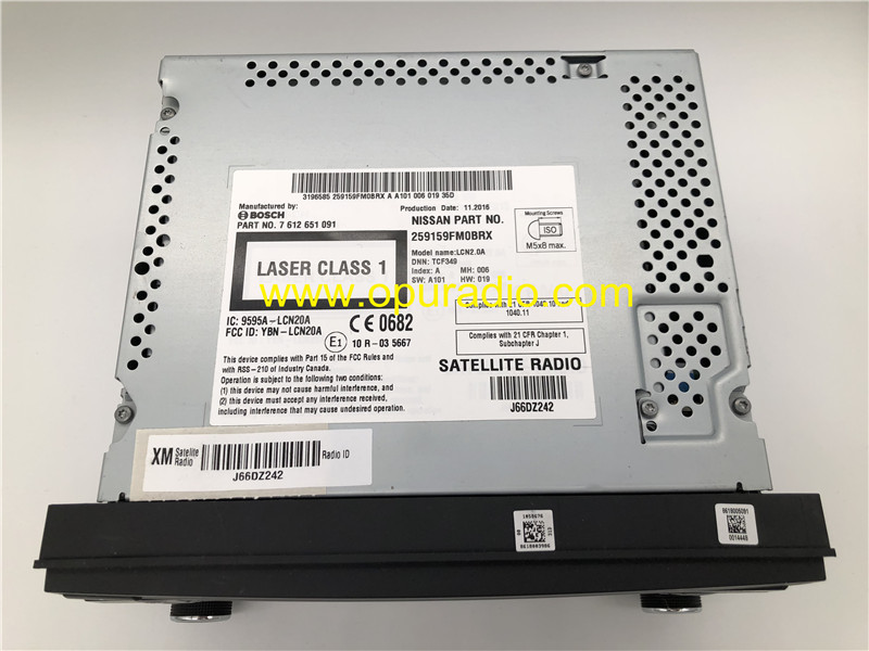 259159FM0B NISSAN LCN2 US BOSCH Radio for 2014-2016 Nissan Sentra Titan XM Satellite Radio