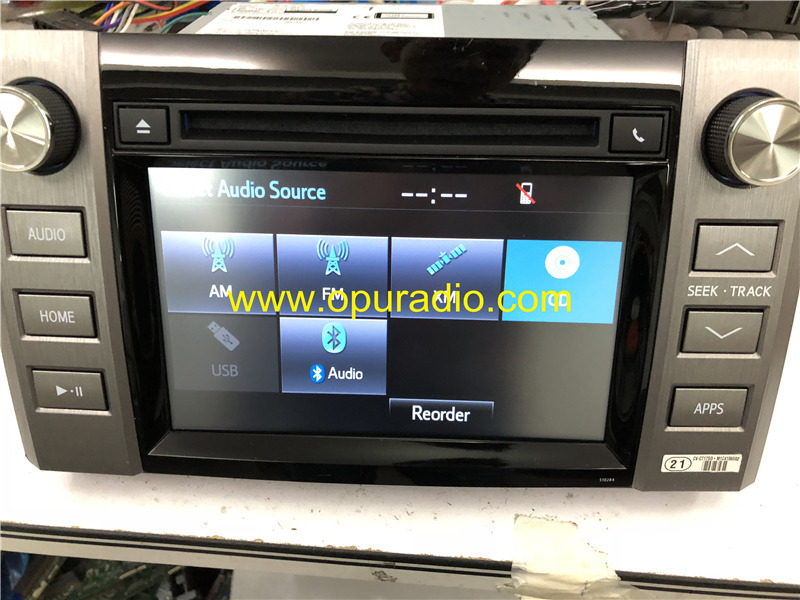 TOYOTA 86140-0C130 PANASONIC for 2015 2016 Tundra HD Radio Entune Touch Screen CD player APPS