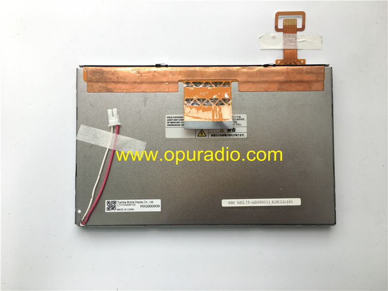 Toshiba Mobile Display LT070AB99100 with touch screen Digitizer Monitor for Hyundai MOBIS car navigation