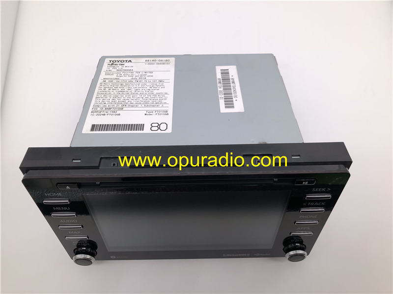 FUJITSU TEN 86140-08180 HD RADIO for 2018 2019 TOYOTA SIENNA ENTUNE PREMIUM 3.0 TOUCH SCREEN CARPLAY