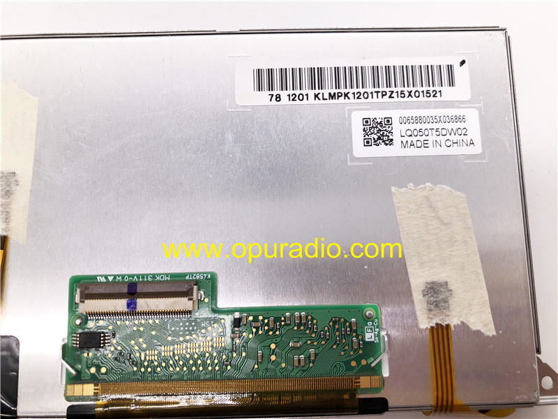 LQ050T5DW02 display with touch screen Digitizer for Fiat 500 500L 330 VP2 ECE 636 WAFTA 250 Chrysler Dodge Ram 1500 Truck Alfa Romeo Lancia