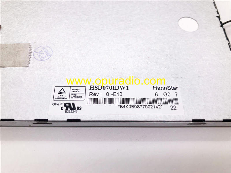 HSD070IDW1 7.0Inch LCD Display with touch Screen for Car DVD Player Navigation radio replacement
