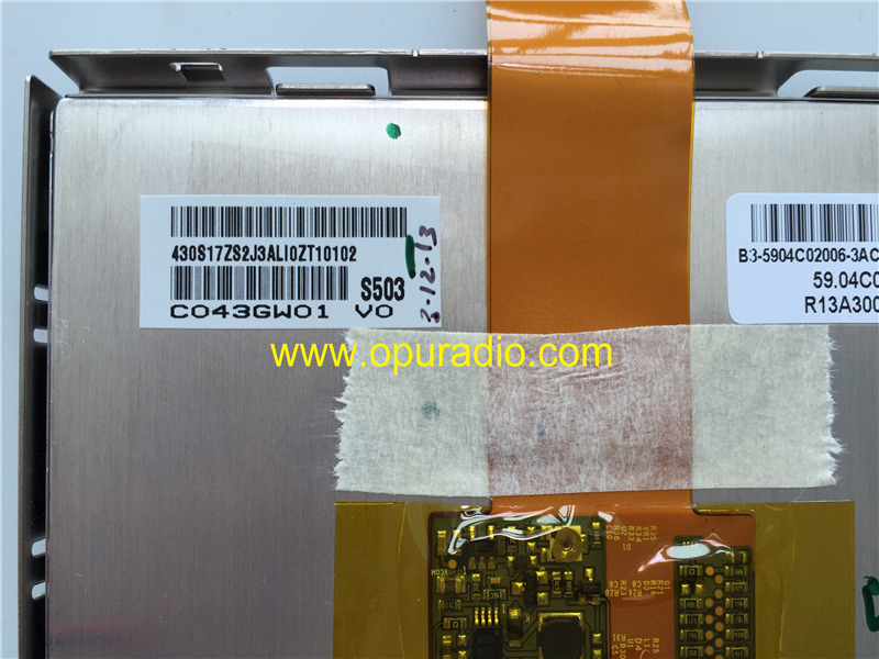 C043GW01 4.3inch with touch screen Digitizer 2013-2016 Chrysler Dodge Journey REB 4.3 Uconnect Fiat Freemont