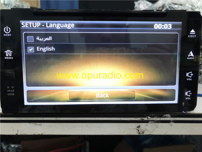 TOYOTA PZ360-60102 RECEIVER ASSY NAVIGATION CARMAX Radio for 2013-2015 RAV4 Middle East Version