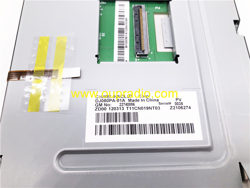 DJ080PA-01A Display With Touch Screen Digitizer 4pin for GM Car audio Media