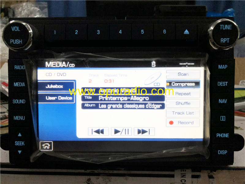 BC3T 18K931 Satellite Radio Audio UQW1273 for 2010 2011 Ford F250 F350 Car Navigation Media CD DVD Player MAP Sirius XM