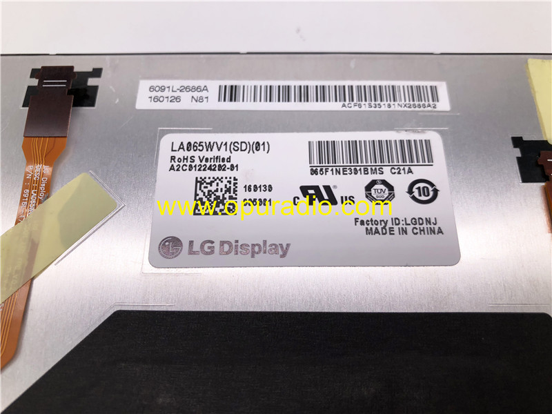 LG Display LA065WV1 (SD)(01) Screen Monitor for Audi VW Car Navigation Audio Media