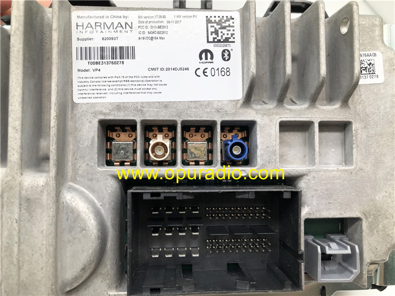 New MOPAR VP4 HARMAN INFOTAINMENT for 2016 2017 Fiat Jeep car Radio NAV Media Phone APPS Navigation