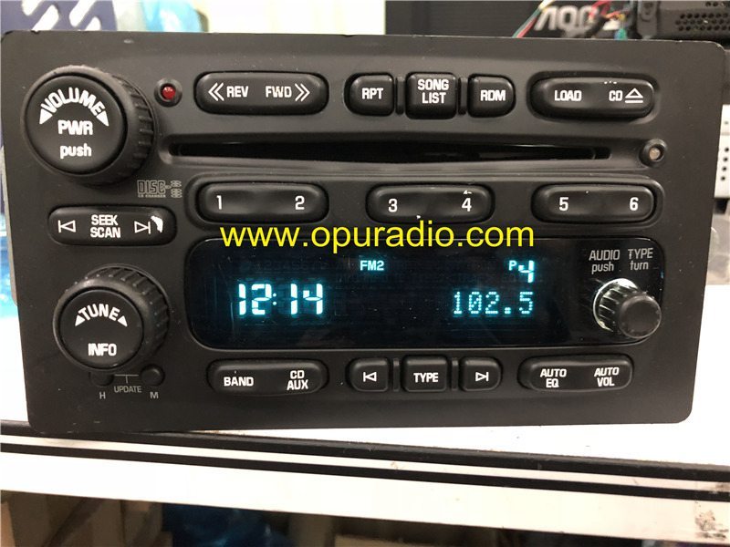 Panasonic 6 CD changer mech E-9291-2 for 03-06 Chevy Sliverado RDS Stereo Radio Chevrolet Hummer H2 Sierra 1500 Truck Van GMC Yukon Envoy Pick up