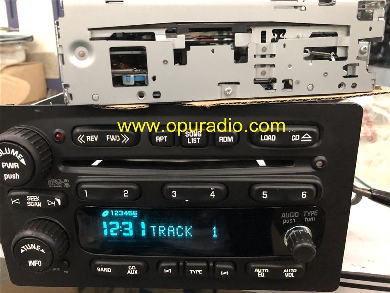 Panasonic 6 CD changer mech E-9291-2 for 03-06 Chevy Sliverado RDS Stereo Radio Chevrolet Hummer H2 Sierra 1500 Truck Van GMC Yukon Envoy Pick up