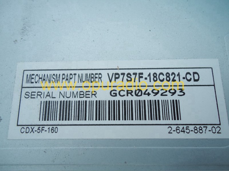 Sony 6 Disc CD changer mechanism CDX-5F661RVA CDX-5F-160 Tuner for Ford Focus Mondeo car radio GM part