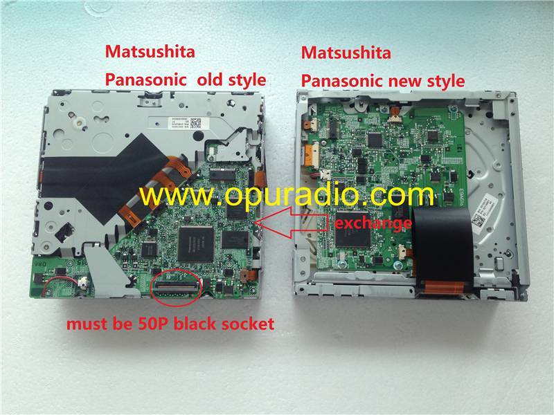 Matsushita 6 CD/DVD changer mechanism for Mercedes Becker BE7051 BE9060 Porsche PCM3 car radio audio GPS
