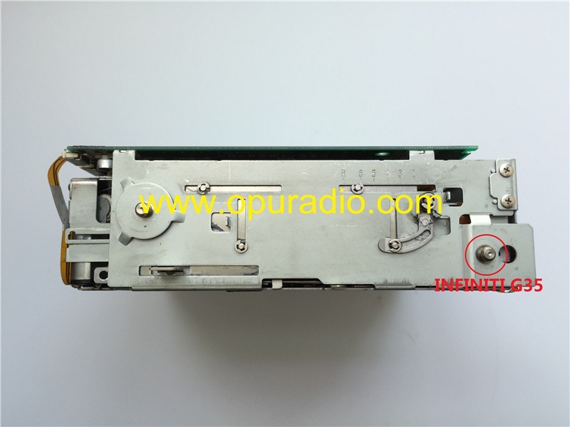 clarion 6 CD changer mechanism loader very old style exact position for Nissan Infiniti G35 Bose car Stereo radio OEM Factory unit 2000-2003