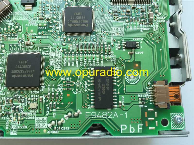 Panasonic 6 CD changer mechanism PCB E9482A-1 for VW RCD500 Glof Passat B6 2007 car radio