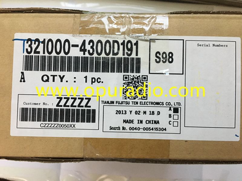 100% Brand New Fujitsu Ten 6 Disc CD Changer mechanism exact for 1998-2005 Lexus IS200 IS300 IS-200 IS-300 Car radio CD player Audio Toyota