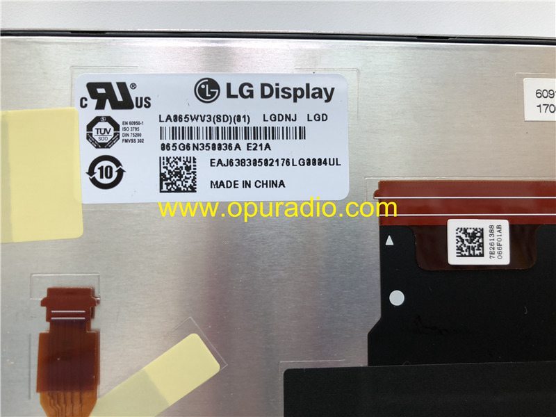 LG Display LA065WV1 (SD)(02) LA065WV3 (SD)(01) touch screen for VW MIB1 MIB2 6.5inch Monitor Golf 7 car navigation