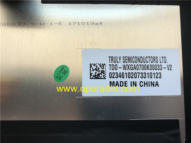 TRULY 7inch Display with touch screen Digitizer for 2017 2018 Dodge Jeep VP2R car radio Media ICS 523 Next Gene Continental