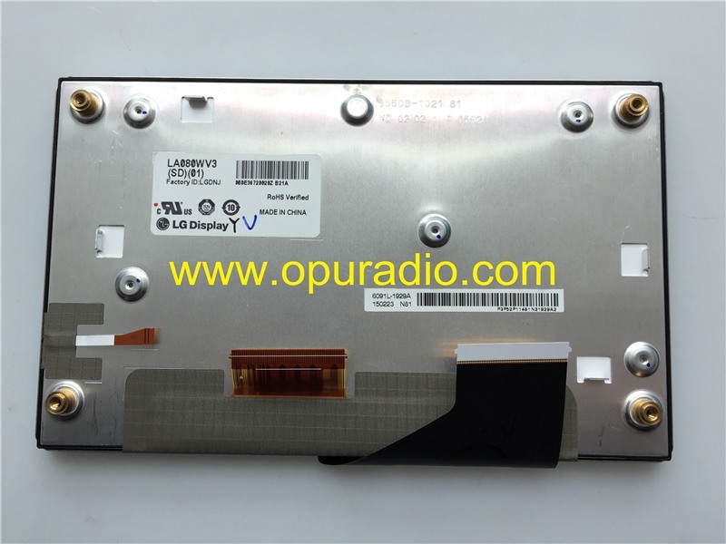 LG Display LA080WV3 SD01 with touch screen Digitizer for Hyundai KIA car Bluetooth Navigation GPS Radio