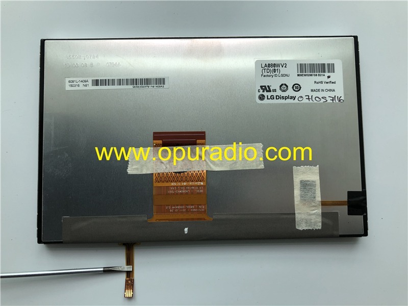 LG Display LA080WV2-TD01 touch screen digitizer 8inch for 2014 Lexus ES240 ES250 Car Audio