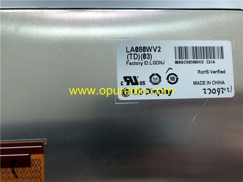 LG Display LA080WV2 TD03 Screen Monitor for Toyota Prado Land Crusier Highlander car navigation radio Media