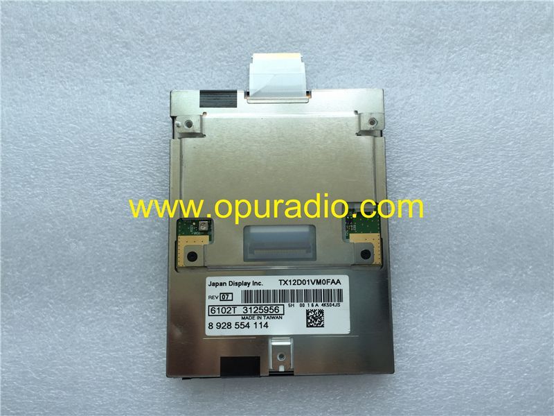 Japan Display TX12D01VM0FAA Monitor screen for Mercedes Benz A B class car Instrument Cluster Dash Speedometer BOSCH