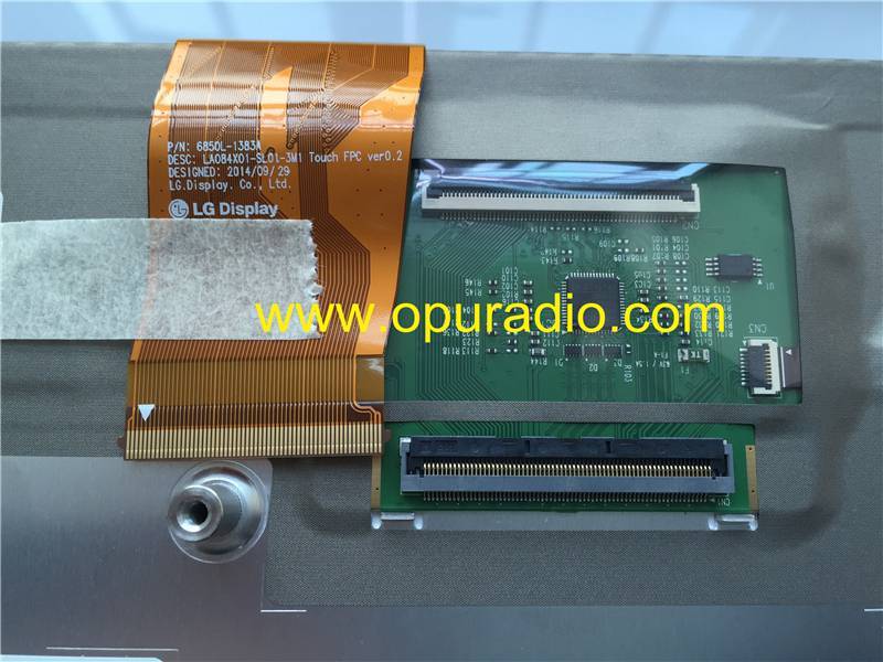 LG Display LA084X01 SL01 Monitor with Capacitive Touch screen Digitizer for 15-17 HARMAN VP4R Chrysler 300 Dodge Charger Jeep Grand Cherokee