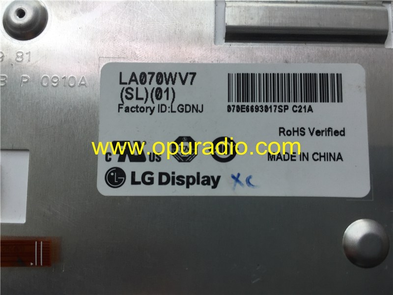 LG Display LA070WV7 (SL)(01) with Touch screen Digitizer 15-17 KIA Forte Navigation Sirius XM 96560-A7560WK HD Radio