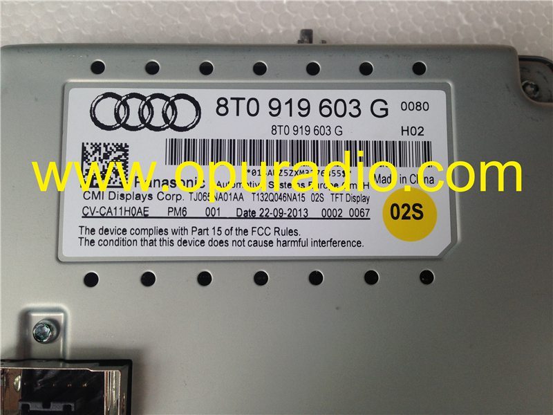 Panasonic LCD display 8T0 919 603G for Audi MMI A4 Q5 car navigation lcd screen modules