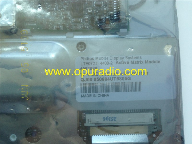 TPO display LTE072T-4408-1 mobile Display Systems 12V LCD module for Peugeot Bentley car audio system screen