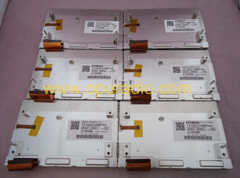 Hitachi display TX15D01VM0FAA screen LCD module 2129488 JAPAN for mercedes E class W212  W204 C car audio radio navigation