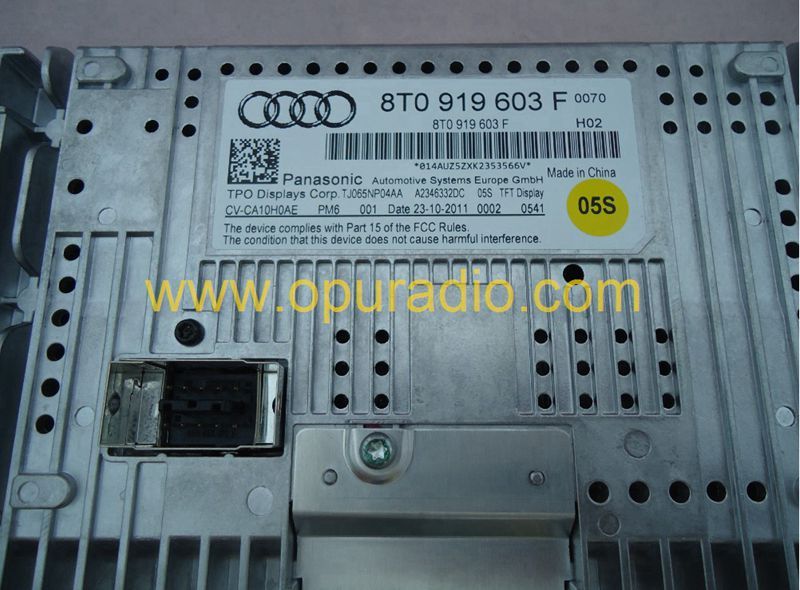 Panason LCD display 8T0 919 603F LCD screen 8T0 919 603E for AUDI Q5 A4L A5 MINI Car audio