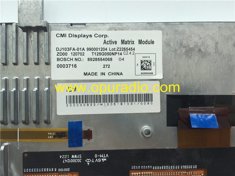 Brand New CMI Display DJ103FA-01A Monitor Screen for BMW X5 X6 F01 F02 F10 Car display