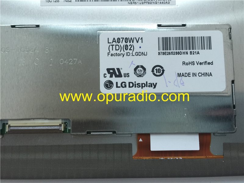 LG Display LA070WV1 (TD)(02) (TD)(03) Monitor Screen for Opel Meriva car Navigation radio Audio Media GPS MAP CD Player Vauxhall