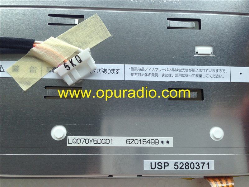 Sharp Display LQ070Y5DG01 LCD monitor with touch screen for Land Rover RANGE ROVER LR3 Discovery 3 05-09 car navigation