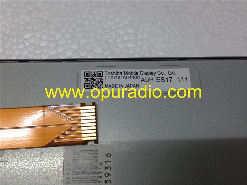 Toshiba LCDdisplay LT070CA04400 LT070CA04500 7inch module screen monitor for Peugeot Citroen C4 car Navigation
