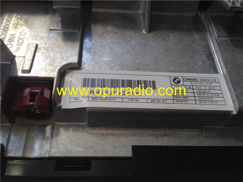 6550 BM 9306743 LCD Screen 10.25inch For BMW I3 2013-2018 NBT Systems