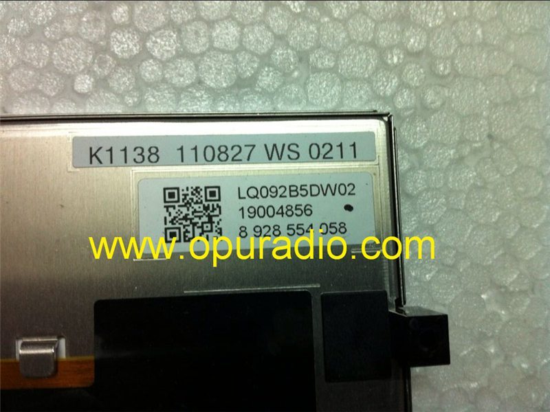 Sharp LQ092B5DW02 LCD display screen monitor for BMW 7 series instrument