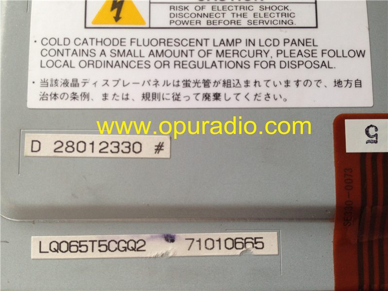Sharp LQ065T5CGQ2 LQ065T5CGQ3 LCD display with touch screen monitor for Mitsubishi Chrysler Buick Delphi Digitizer Navigation