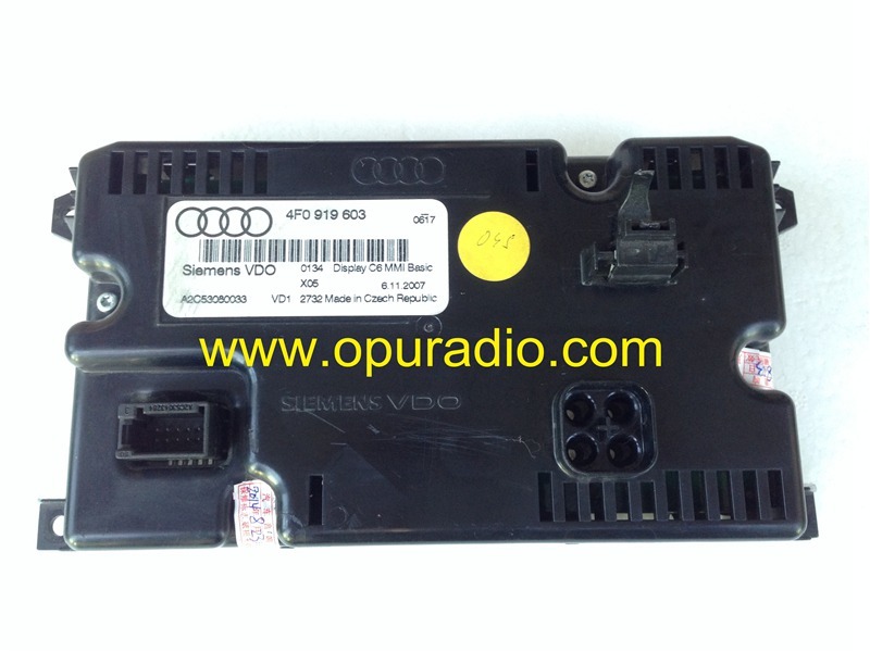 4F0 919 603 Siemens VDO LCD display C6 MMI 2G for Audi A6 car instrument repair