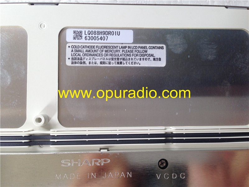Sharp LQ088H9DR01U LCD Display monitor 8.8 inch screen for 2005 BMW 745Li car DVD player