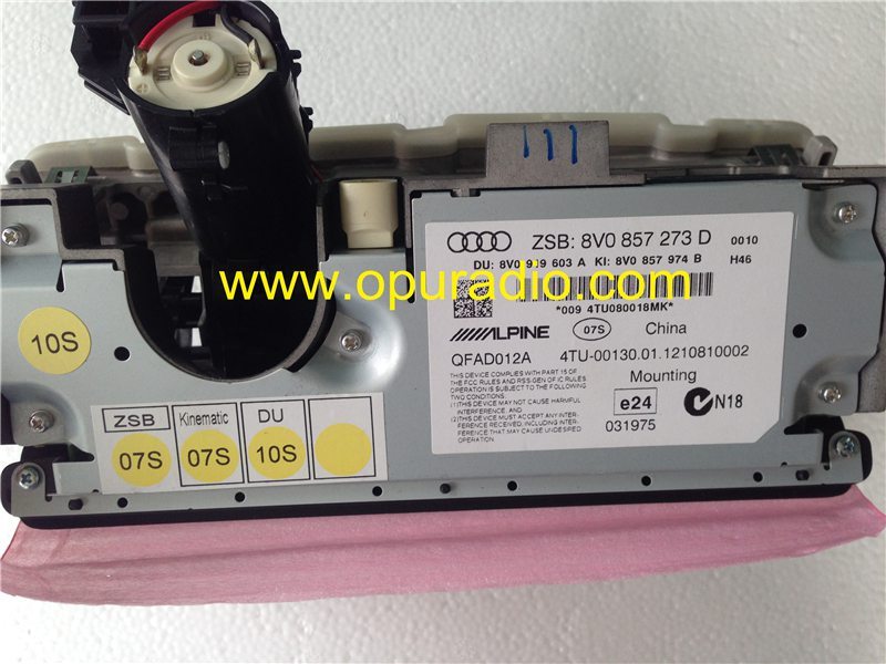 ZSB 8V0 857 273D/F/J 8V0 919 603A display LCD monitor for Audi A3 S3 RS3 8V MMI 3G DVD navigation TFT monitor