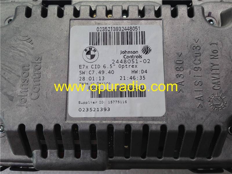 Johnson Controls 9289581-01 complete LCD display monitor for BMW E7X X5 car satellite radio