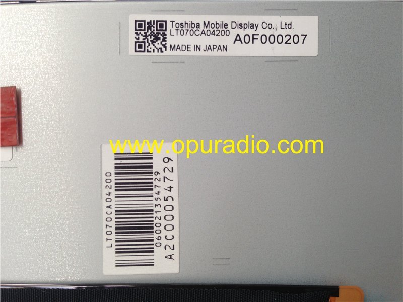 Toshiba Display LT070CA04300 LT070CA04200 LT070CA04100 LCD for Peugeot 08-13 MASERATI Gran Turismo V8 MC Stradale Sport Coupe Peugeot 508 RT6 DG4EV