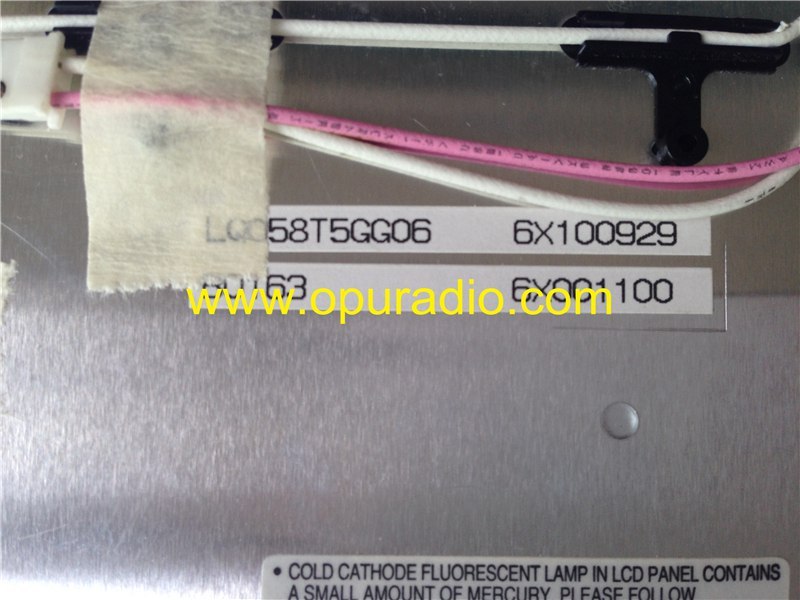 Sharp LQ058T5GG06 LCD display monitor screen for Chrysler REC BZ9CY210 u. BZCY602A 300M 300C Navi Navigationssystem