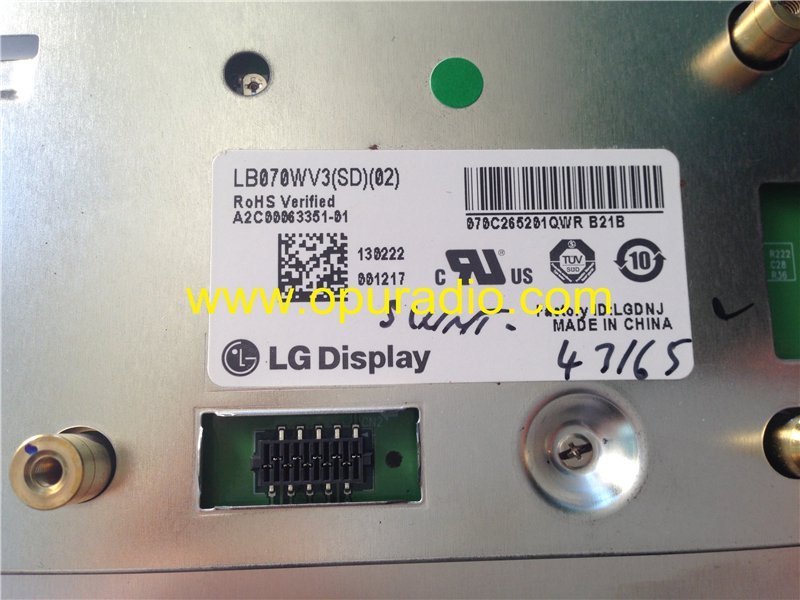 LG Display LB070WV3 SD02 SD01 LCD screen monitor for Mercedes W204 car Navigation GPS audio Citroen C4 DS4 Nav