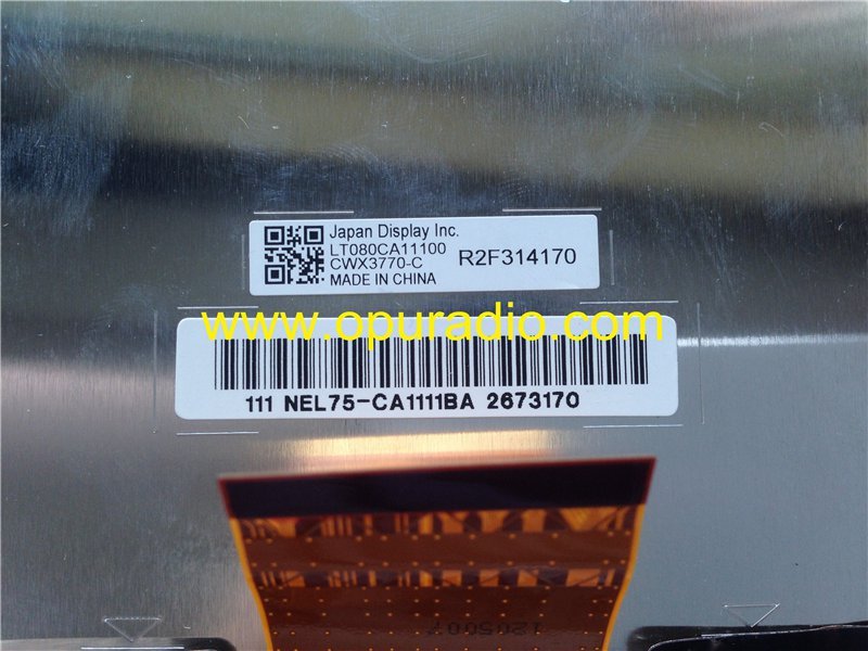 LT080CA11100 LT080CA24100 Toshiba Display 8 inch LCD monitor screen for Toyota Lexus car navigation