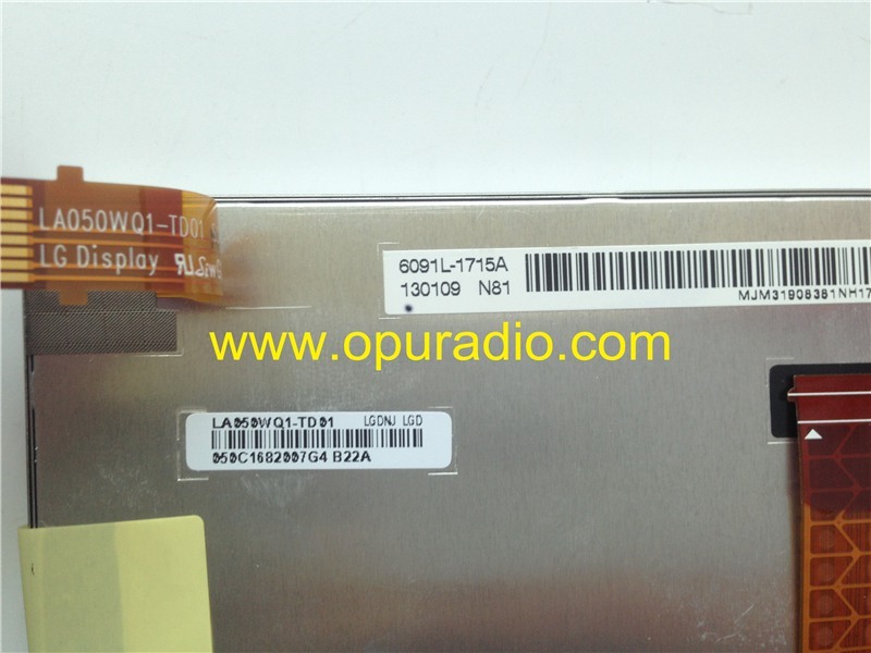 LA050WQ1-TD01 LG Display 6850L-0718A LCD Monitor screen for car radio audio instrument Dash Cluster