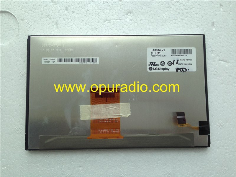 LA080WV2 (TD)(01) Display LCD Monitor screen for Toyota Highlander 2014 15 Panasonic JBL car navigation